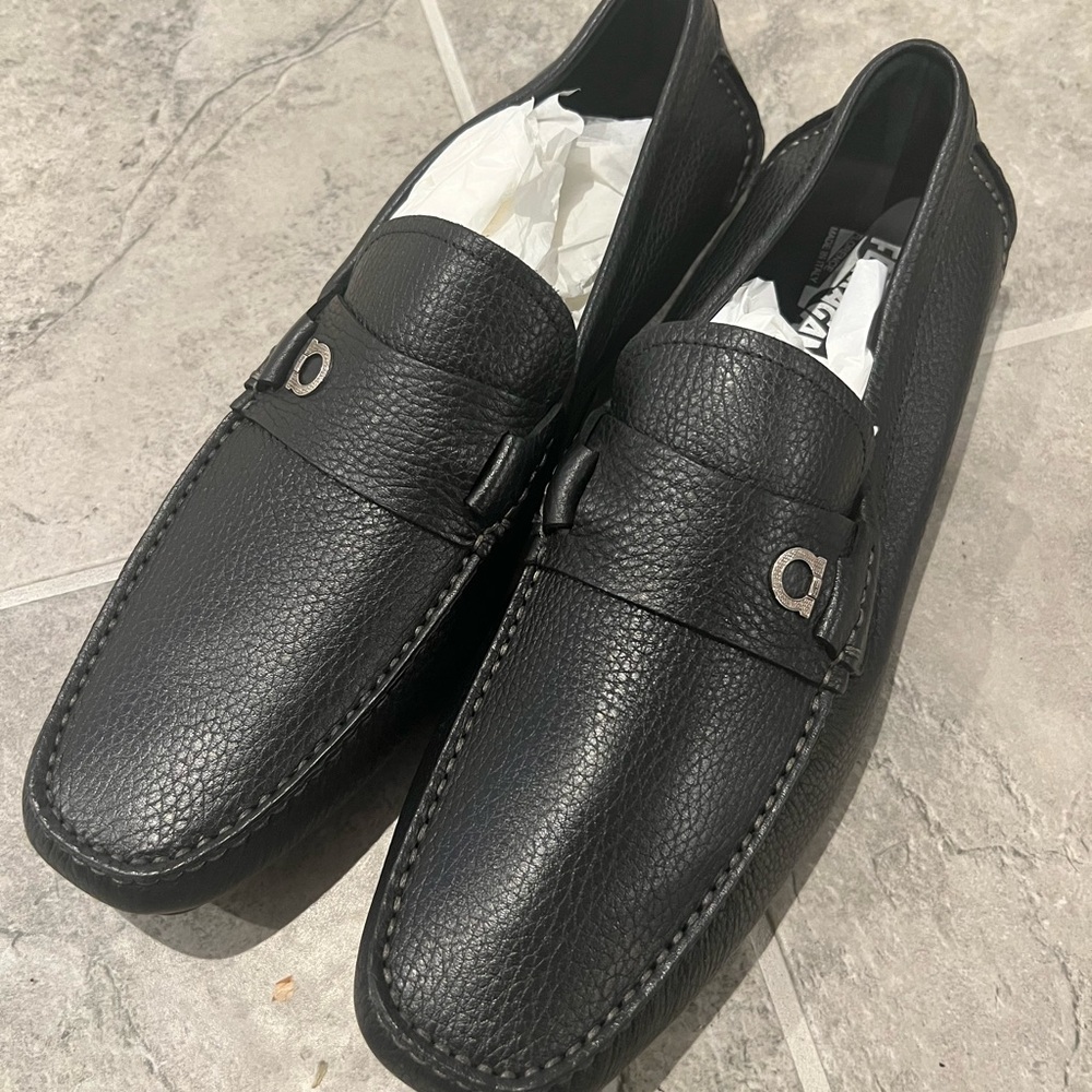Farragamo Black Loafers